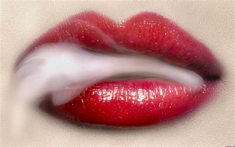 Red Lips Smoke Hd Images Wallpaperuse