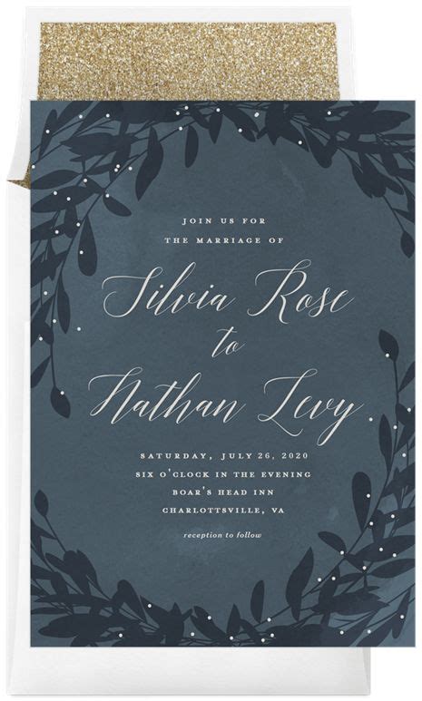 Enchanted Woods Invitations In Blue Greenvelope Wood Invitation