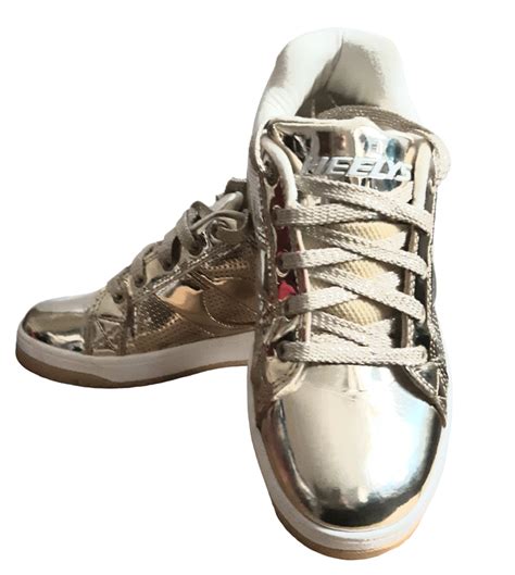 Heelys Split Chrome Metallic Gold Skate Shoes Wheels 770451 Size 45