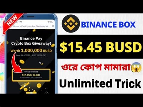 Instant Busd Binance New Offer Binance Crypto Box Busd Offer