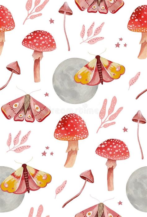 Mushroom Night Moth Stock Illustrations 37 Mushroom Night Moth Stock