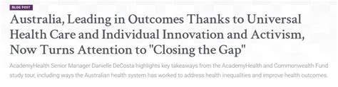 Academyhealth On Twitter New Blog Read The Key Takeaways From