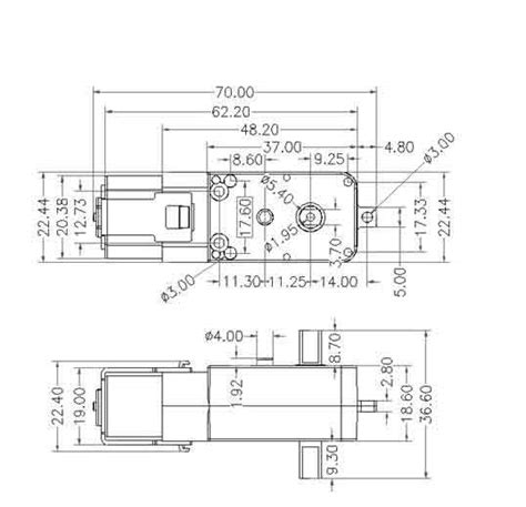 Dc Gearbox Motor Tt Motor 200rpm 3 To 6vdc Id 3777 Adafruit