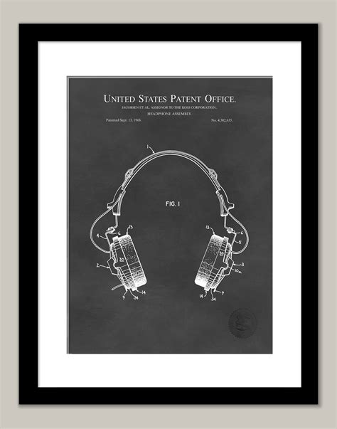 Headphone Design | 1966 Koss Patent | Music Decor