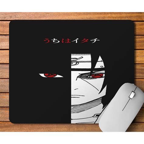 Mouse Pad Anime Naruto Itachi Uchiha O Corvo Vo Shopee Brasil