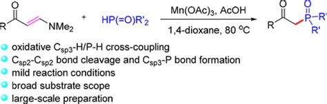 Mnoac3 Promoted Oxidative Csp3p Bond Formation Through Csp2csp2 And