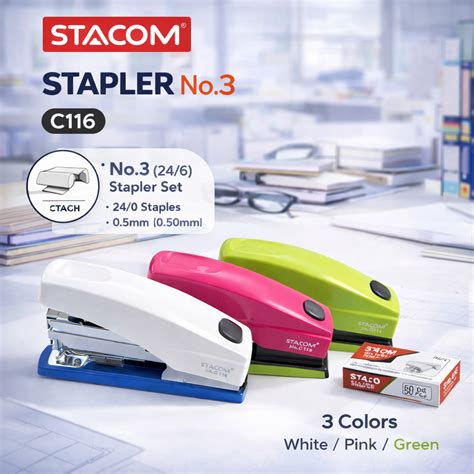 Bấm kim số 3, nhiều màu , dùng loại đạn kim số 3 (24/6), bấm được lên ...