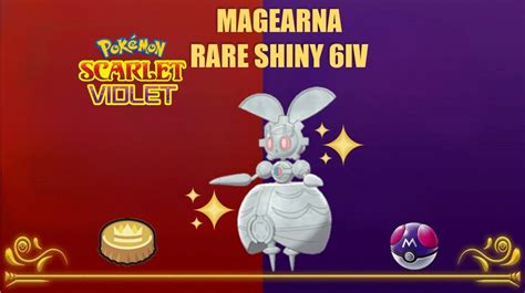 Pokémon Scarlet and Violet Rare Shiny Magearna 6IV Level 100