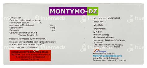 Montymo Dz 10 5 MG Order Montymo Dz 10 5 MG Tablet Online At Truemeds