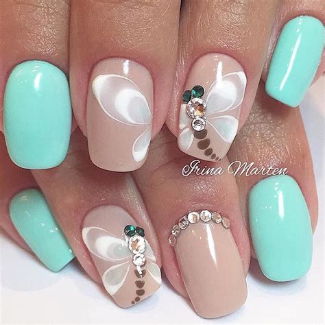 Nails Irinamarten Beautiful Dragonfly Nails Nail Jewels Butterfly