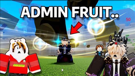 I Used Admin Fruits With Enyu In Blox Fruits Youtube