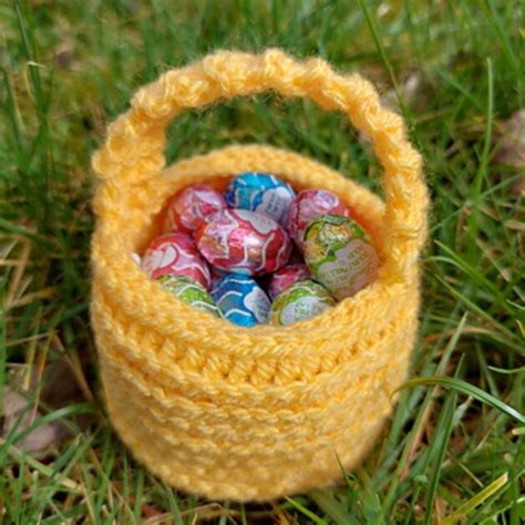 Mini Crochet Easter Basket Pattern Fosbas Designs