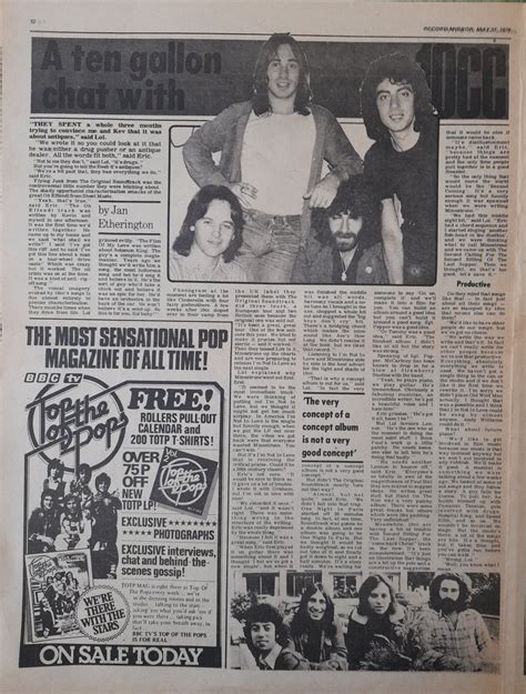 Graeme Wood On Twitter From May 1975 RECORD MIRROR WEEKLY Features