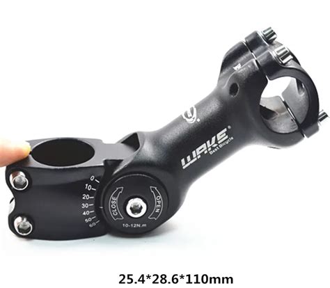 WAKE Aluminium Alloy 3D Forged Adjustable Road Cycling Stem MTB