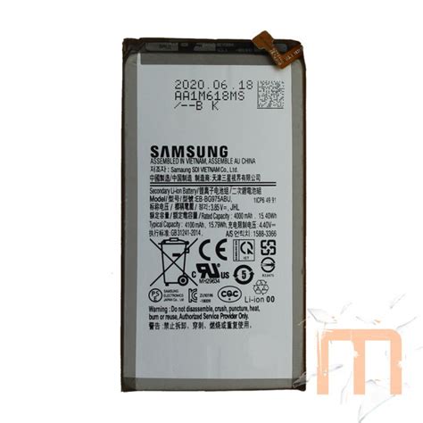 Bateria Samsung Bg975 Galaxy S10 Plus G975 Movilcrack