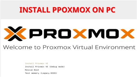 Install Proxmox On Pc