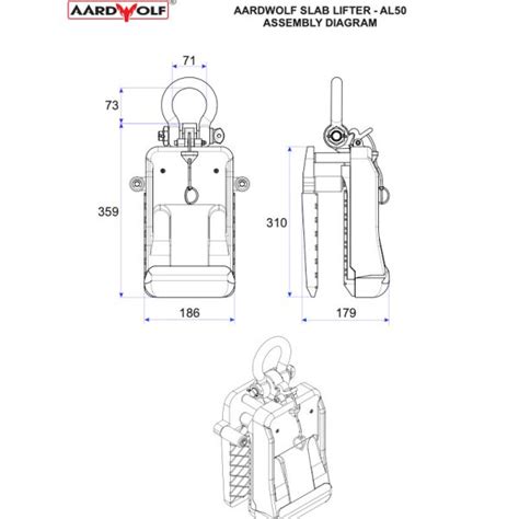 Aardwolf Slab Lifter AL50 White Hard Rock Tool