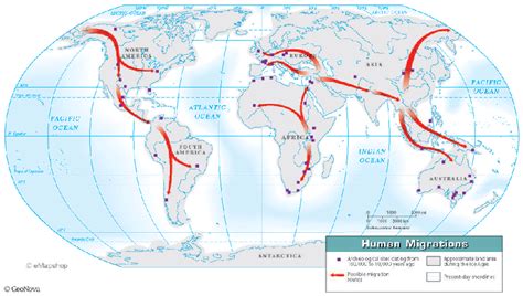 World Map Human Migration