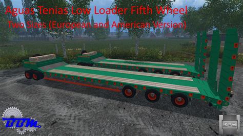 AGUAS TENIAS LOW LOADER FIFTH WHEEL V1 0 Farming Simulator 19 17 15