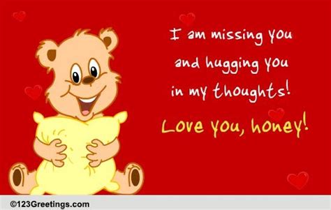 Hugging You In My Thoughts Free Hug Your Sweetheart Day Ecards 123