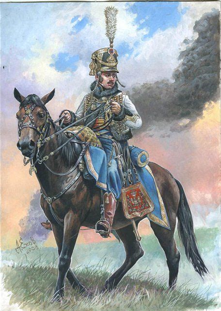 Le E R Giment De Hussards Bataille Napol Onienne Guerre