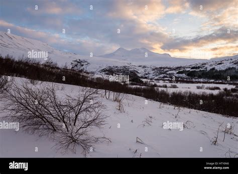 Winter landscape near Glymur waterfall, Iceland Stock Photo - Alamy