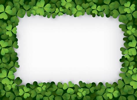 Green Clover Border 336924 Vector Art At Vecteezy