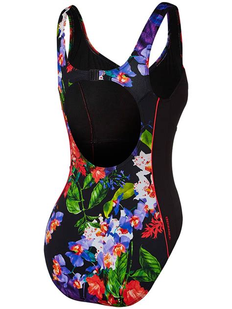 Speedo Contour Clipback Bedoiun Womens One Piece Swimsuit