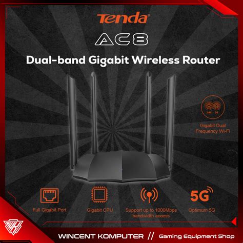 Jual Tenda Ac Ac Ipv Dual Band Gigabit Wireless Router Wifi