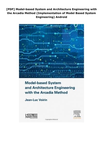 PDF Model Based System And Architecture Engineering With The Arcadia