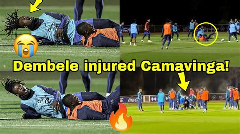 Camavinga In Tears Camavinga INJURED By Dembele At France Training