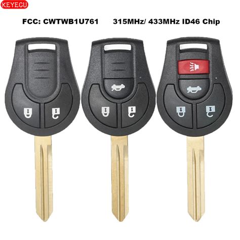 KEYECU Mando A Distancia Para Coche Llave Fob Con 2 3 4 Botones