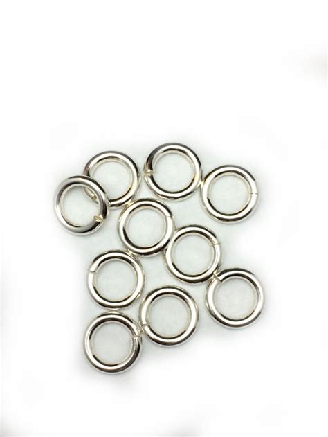 Sterling Silver Open Jump Rings Round Gauge Inside Etsy