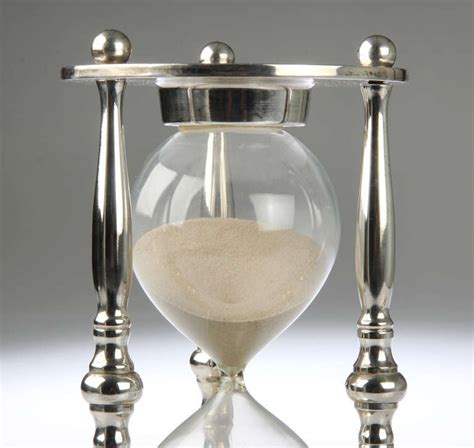 Silver Plated Hour Glass At 1stdibs