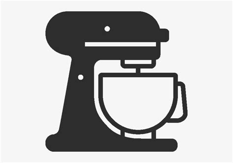 Stand Mixer Kitchen Mixer Black And White Clipart Png PNG Image