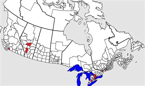 Density Canada Population Map