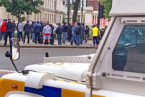 Belfast City Hall Protest Belfast Live