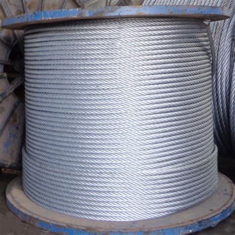 Steel Wire Rope Galvanized 1x19 High Carbon Hot Ele Dip Galvanized