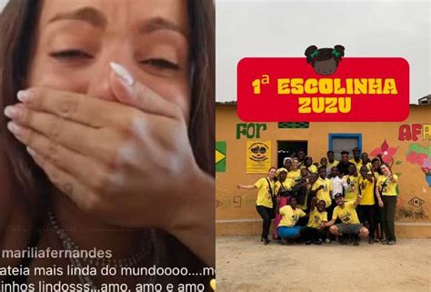 Anitta Se Emociona Ao Ver Inaugura O De Escola Que Ajudou A Construir