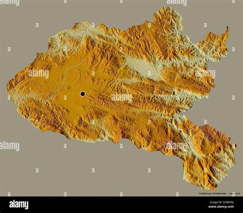 Mapa de relieve de laos fotografías e imágenes de alta resolución