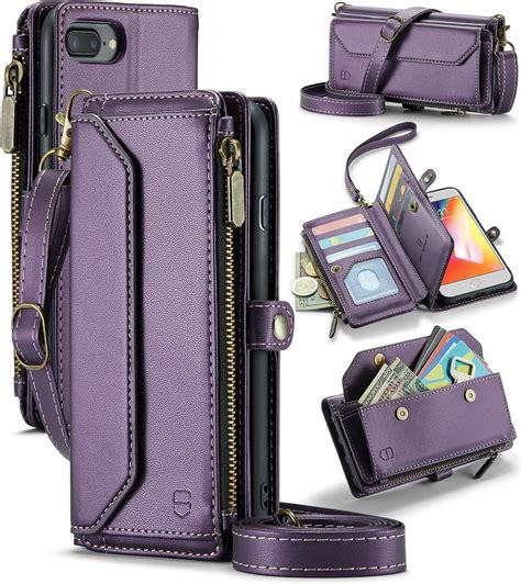 Amazon Strapurs Crossbody Wallet Case Compatible With IPhone 8