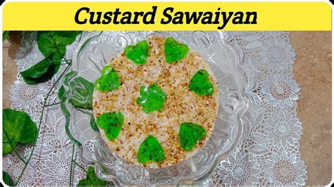 Custard Sawaiyan Recipe By Food With Rida Youtube