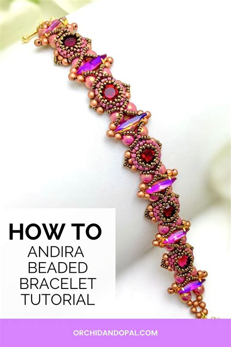 Andira Crystal Navette And 8mm Chaton Beaded Bracelet Tutorial In 2022