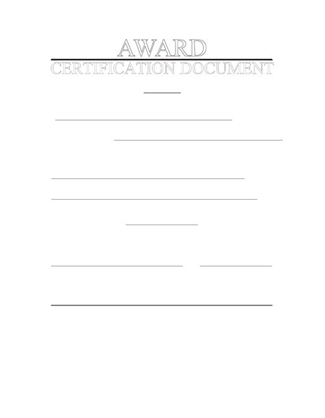 Award Certificate Template Free - Edit, Fill, Sign Online | Handypdf