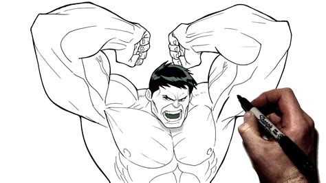 Incredible Hulk Smash Drawing