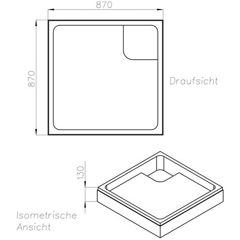 OTTOFOND Duschwannen Set Tasso BxT 90 x 90 cm weiß hagebau de