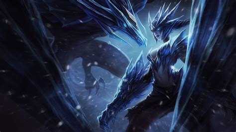 Shyvana LoL Ice Drake Splash Art 4K 824 Wallpaper PC Desktop