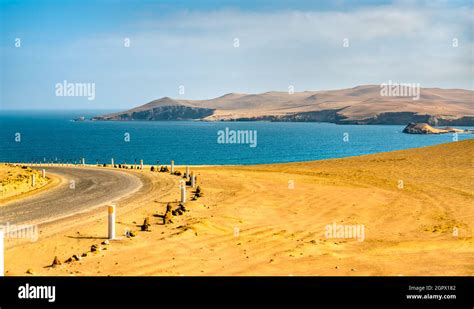 Landscape Of Paracas National Reserve In Peru Stock Photo Alamy