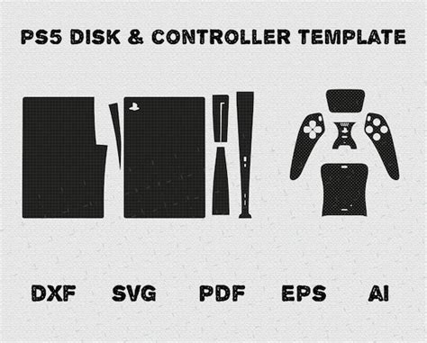 PS5 Bundle Skin Template Ps5 Controller Playstation 5 Disk Version