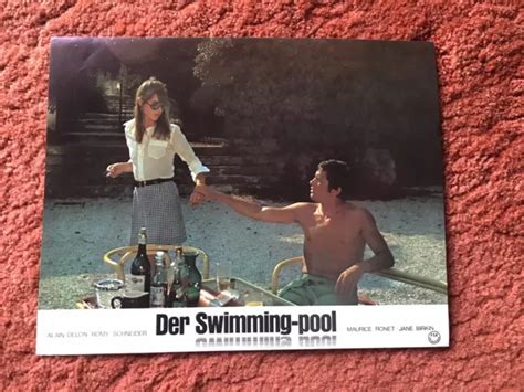 DER SWIMMINGPOOL AUSHANGFOTO Romy Schneider Alain Delon EUR 4 90